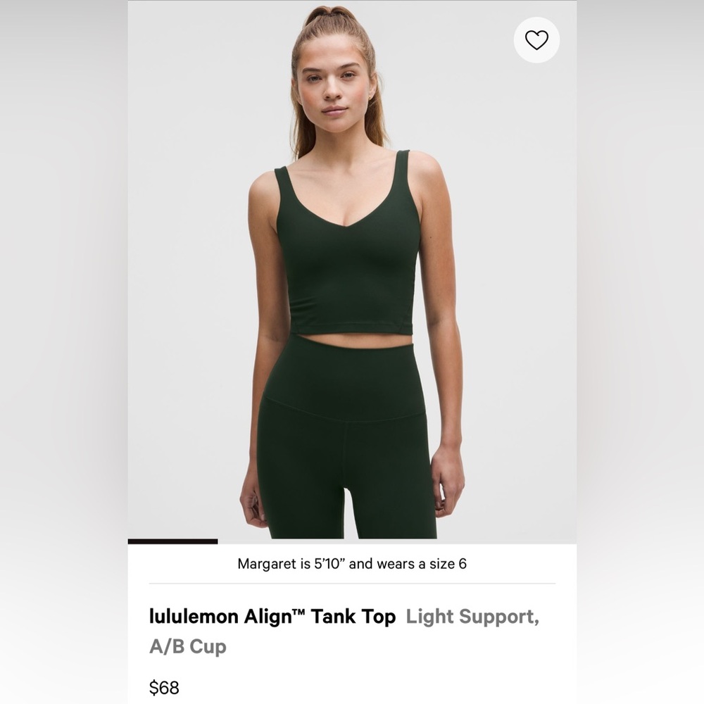 lululemon athletica Dark Green Tank Top 12